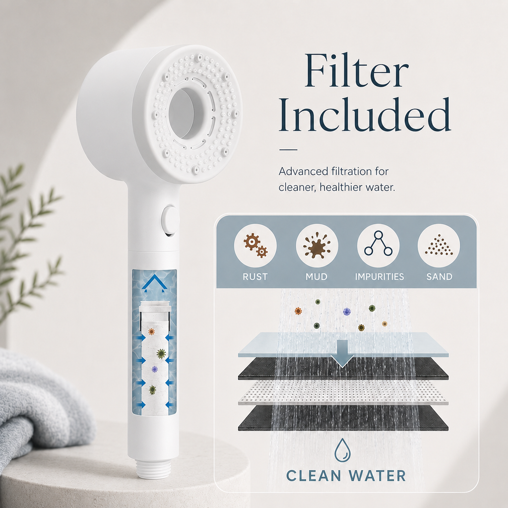 AirBoost Filtered Shower Head