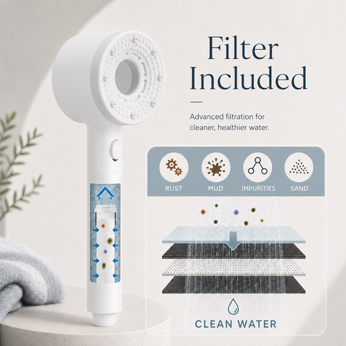 AirBoost Filtered Shower Head